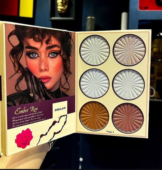 Palette SHEGLAM LIVRE 🥰 ( Eyeshadow, Highlighter, Blusher, Concealer powder )  😍❤️